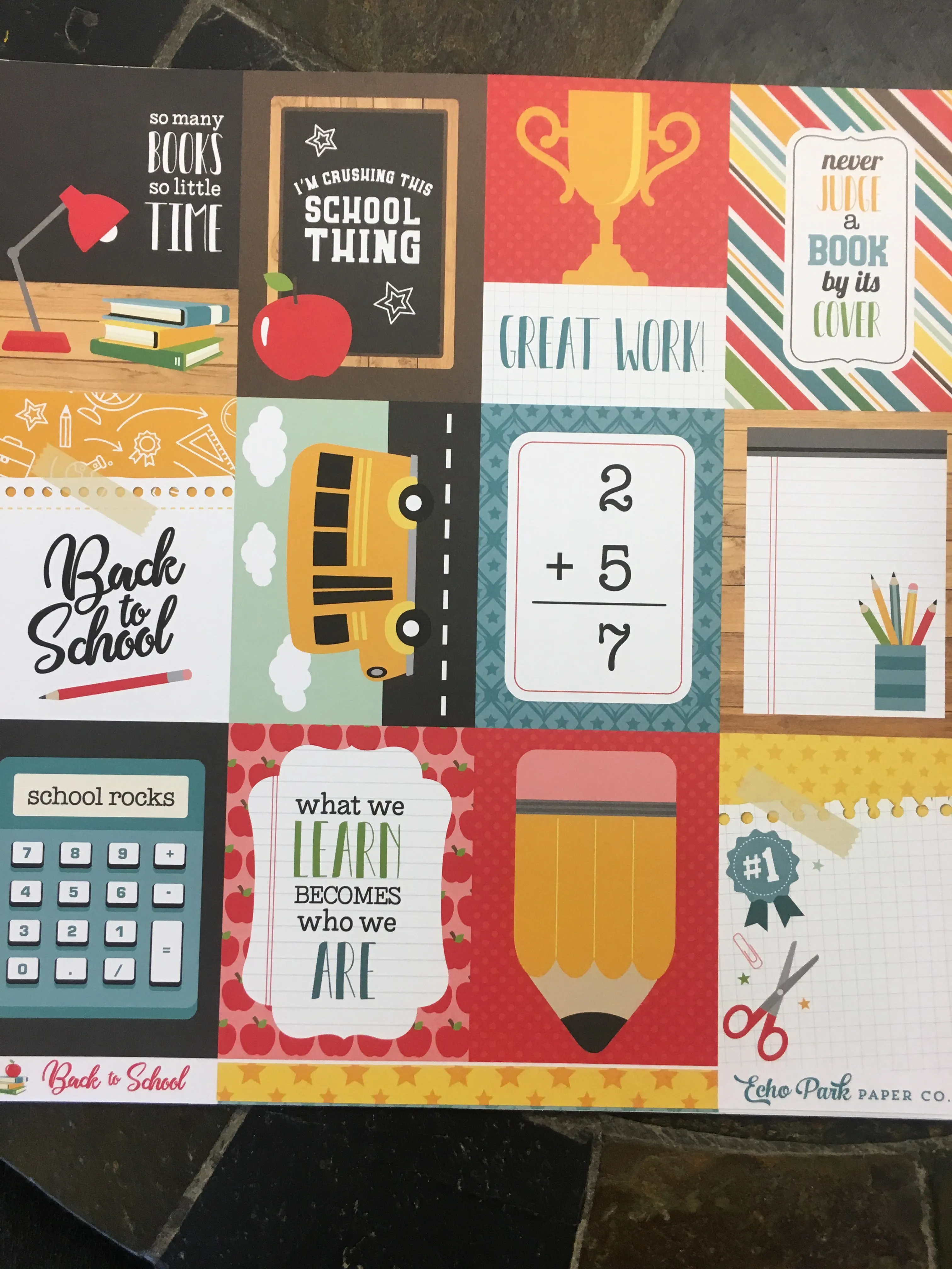 3X4 JOURNALING CARDS - BACK TO SCHOOL