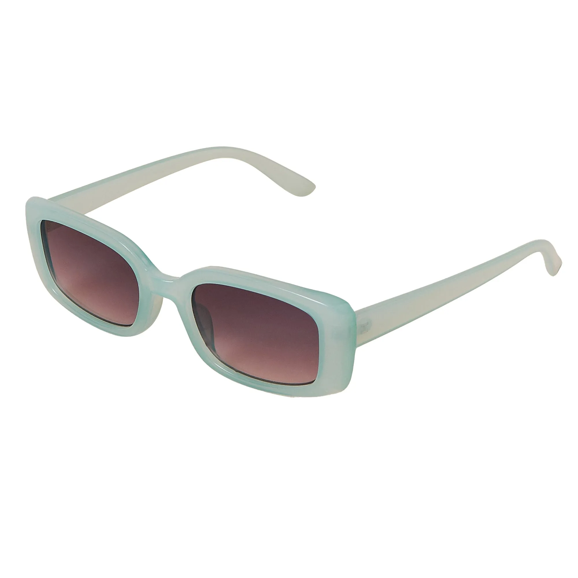 Accessorize London Women's Blue Soft Rectangle Sunglasses