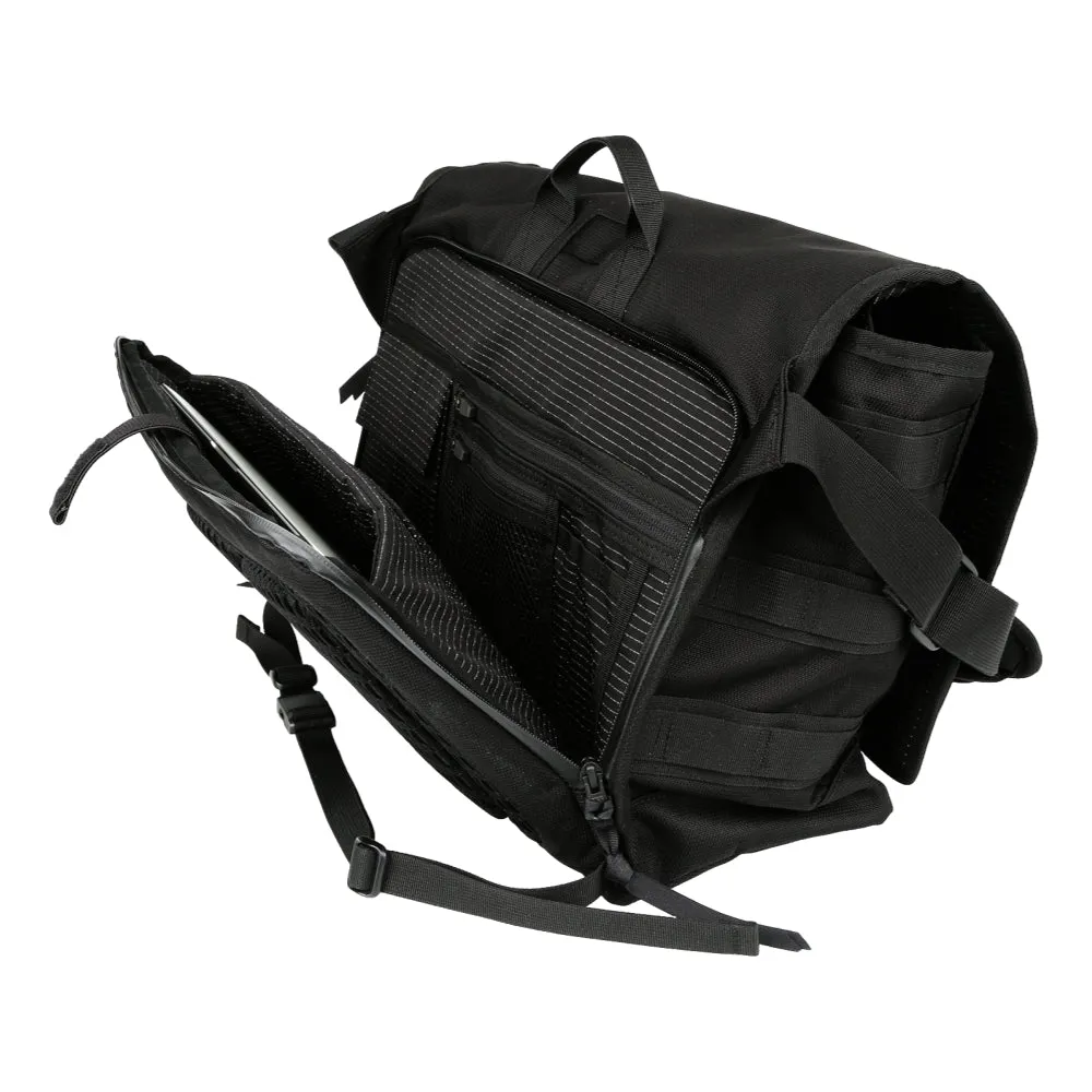 ALPHAGRID AG_B02 MESSENGER BAG-BLACK