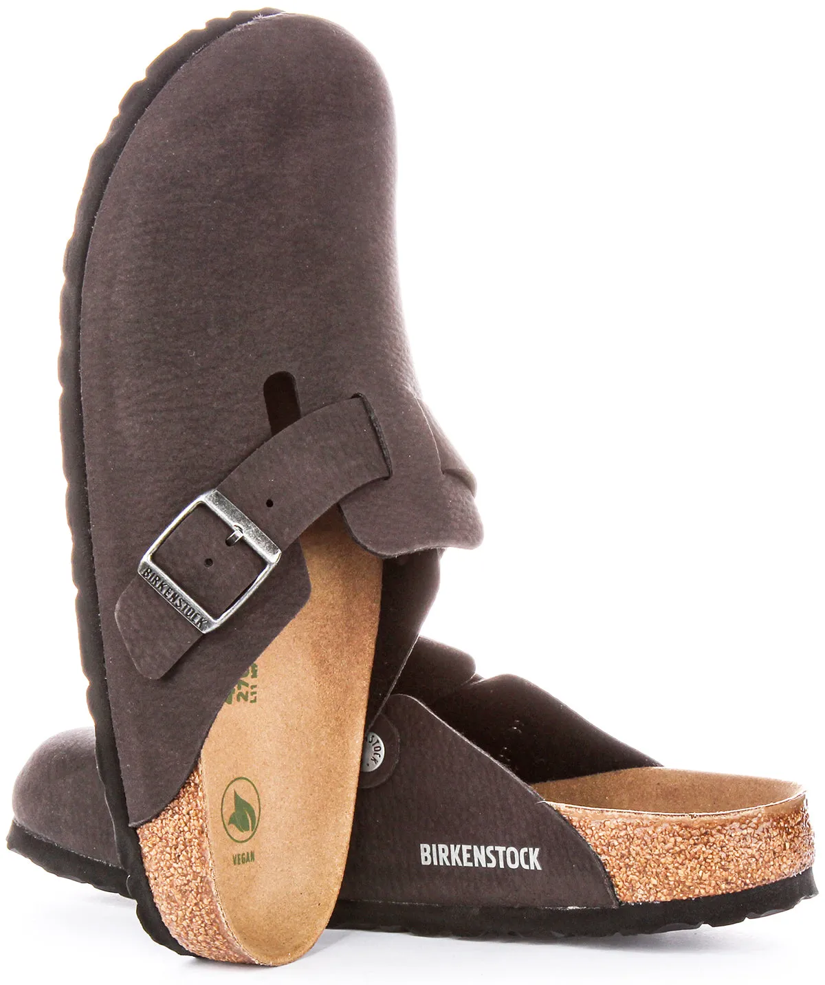 Birkenstock Boston Bs In Black Charcoal | Narrow Fit