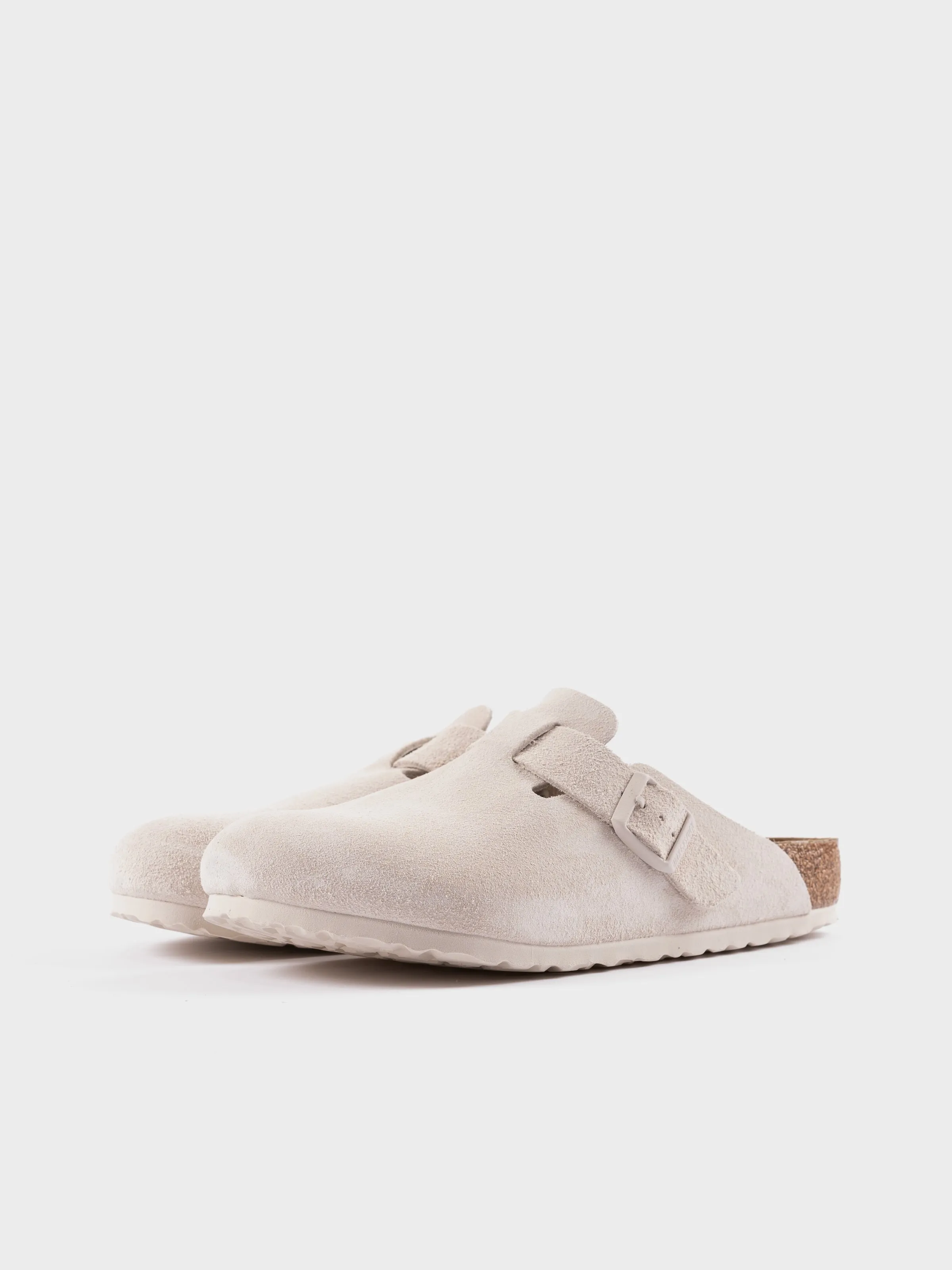 Birkenstock Boston - Modern Suede / Antique White