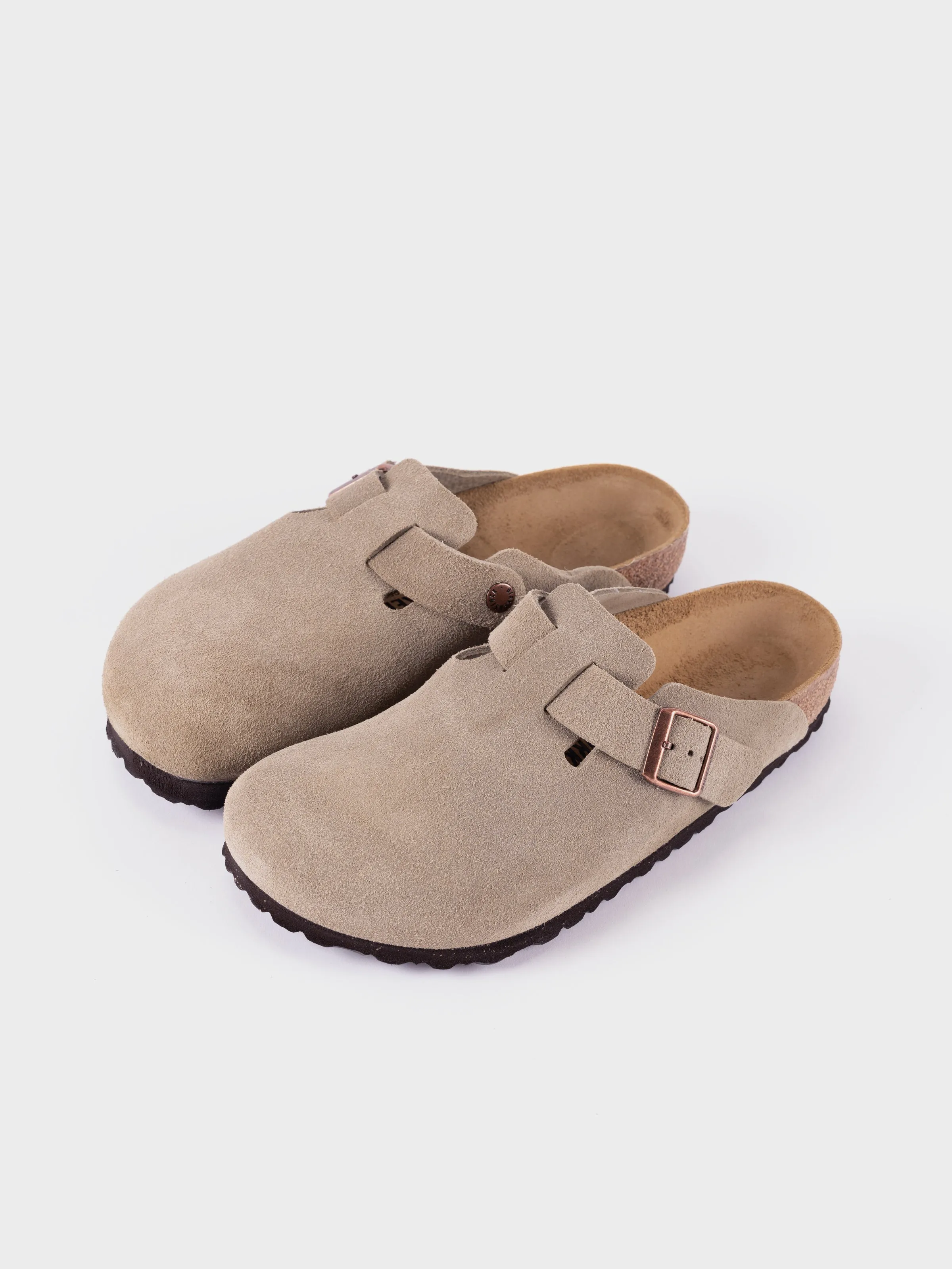 Birkenstock Boston - Taupe Suede