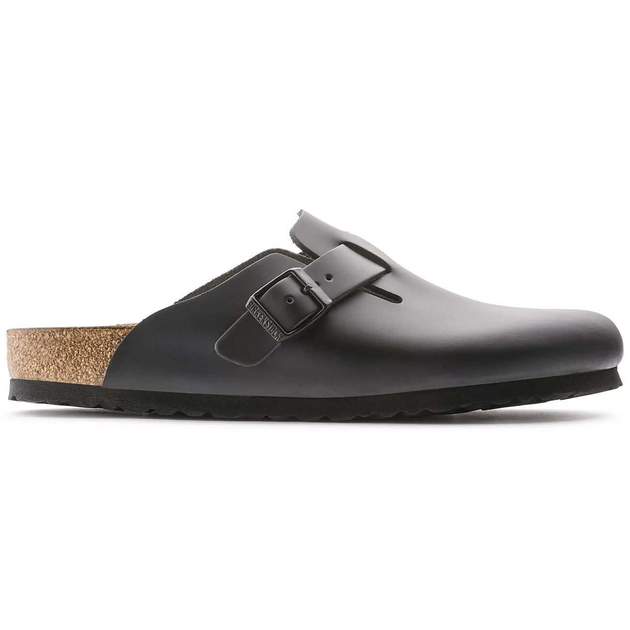 Birkenstock Classic, Boston, Narrow Fit, Smooth Leather, Black