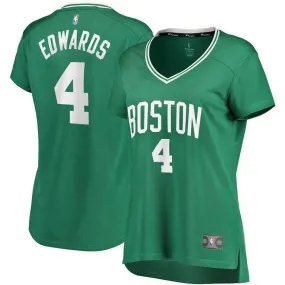 Boston Celtics Carsen Edwards Fanatics Branded Replica Fast Break Player Icon Jersey Womens - Black | Ireland S5644M2