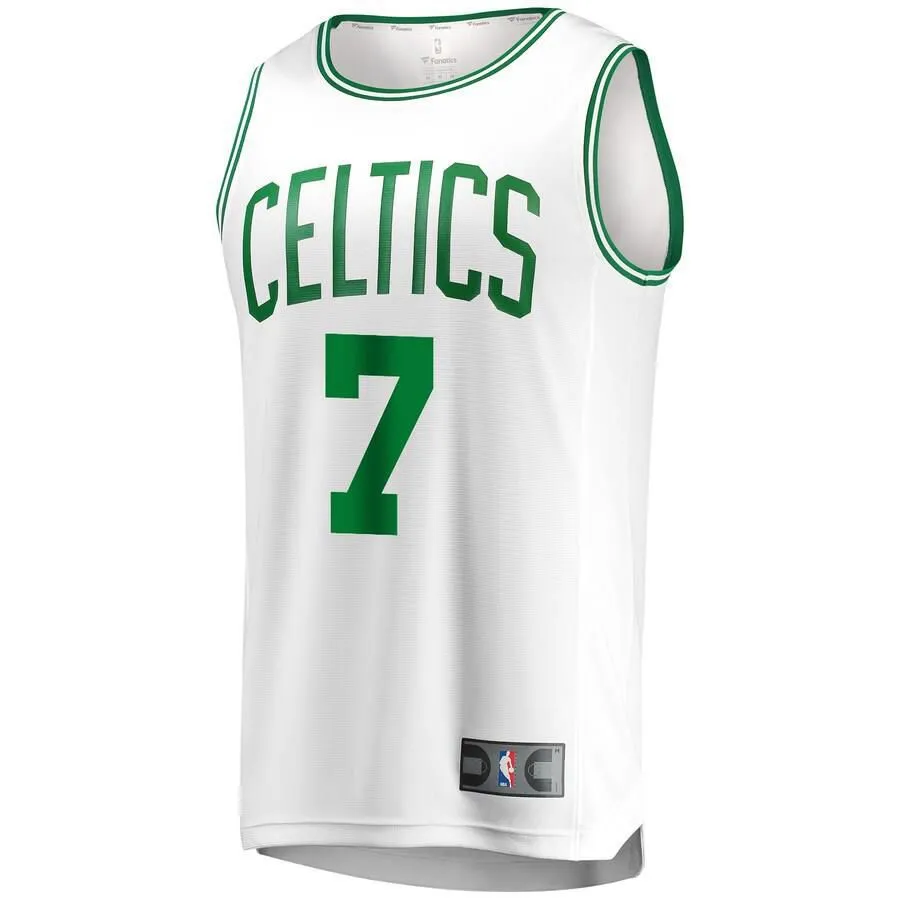 Boston Celtics Jaylen Brown Fanatics Branded Replica Fast Break Association Jersey Mens - White | Ireland C8783Q9