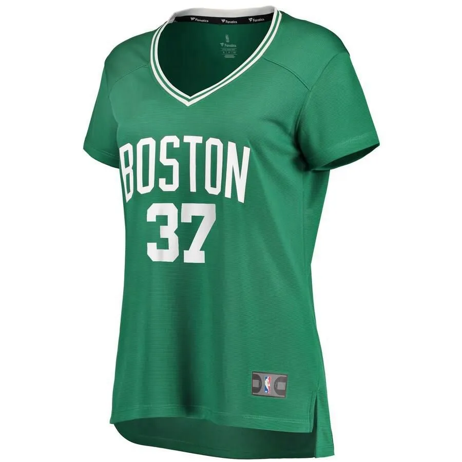 Boston Celtics Semi Ojeleye Fanatics Branded Replica Fast Break Player Icon Jersey Womens - Black | Ireland J4391A8