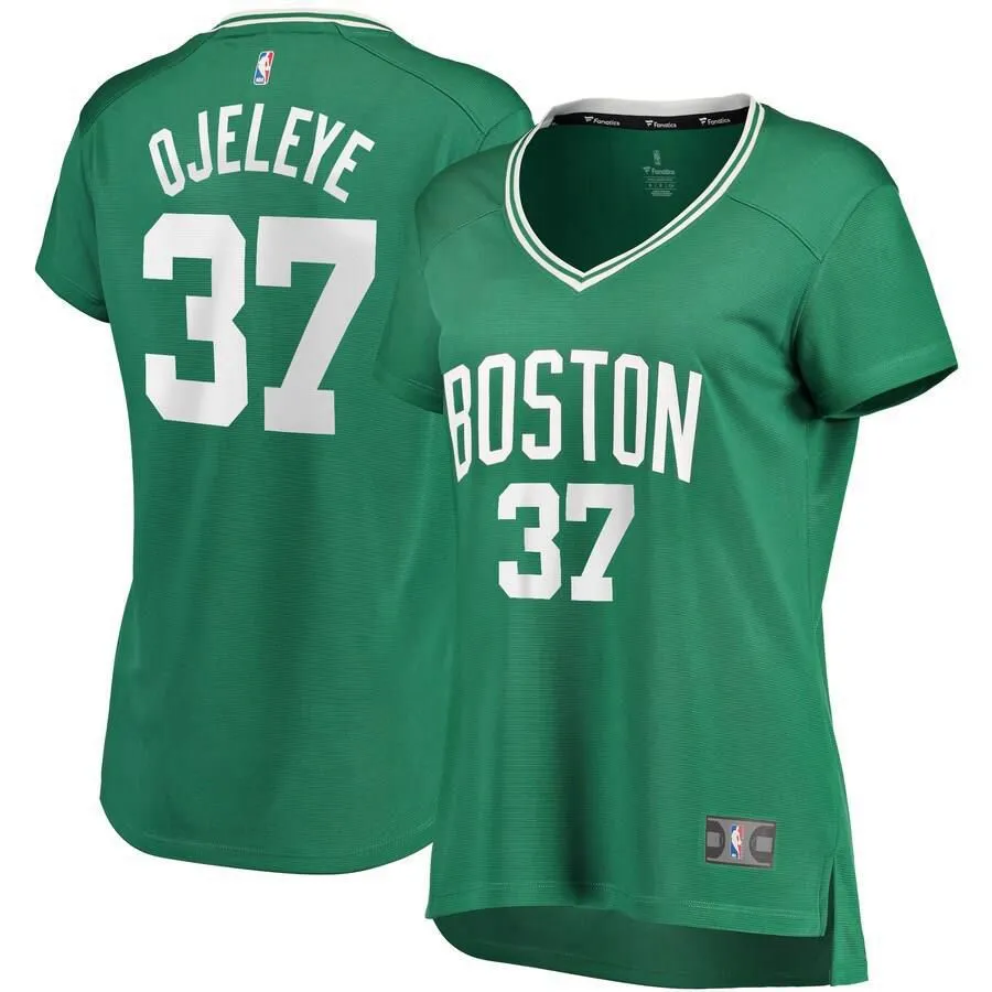 Boston Celtics Semi Ojeleye Fanatics Branded Replica Fast Break Player Icon Jersey Womens - Black | Ireland J4391A8