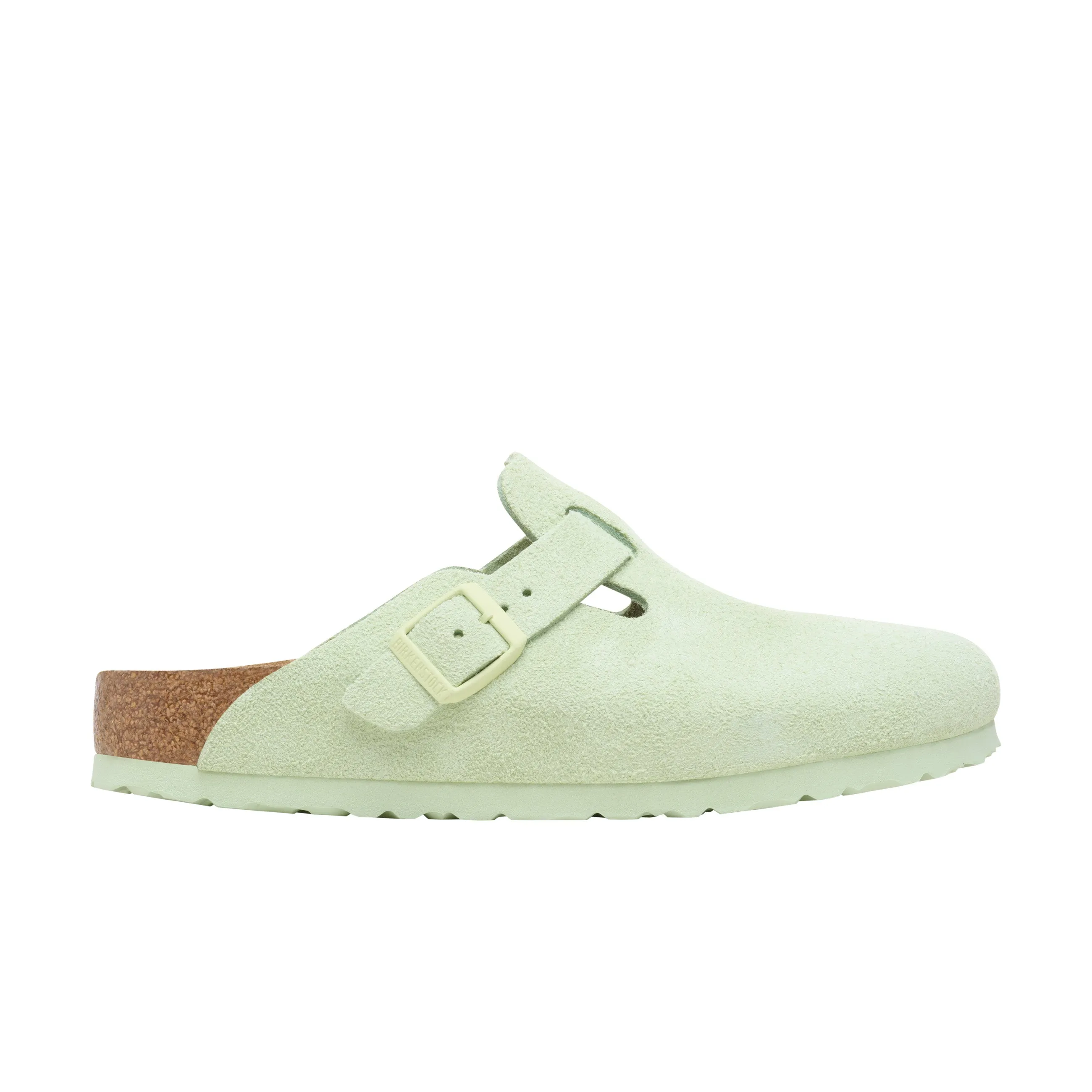 Boston Faded Lime Suede Leather