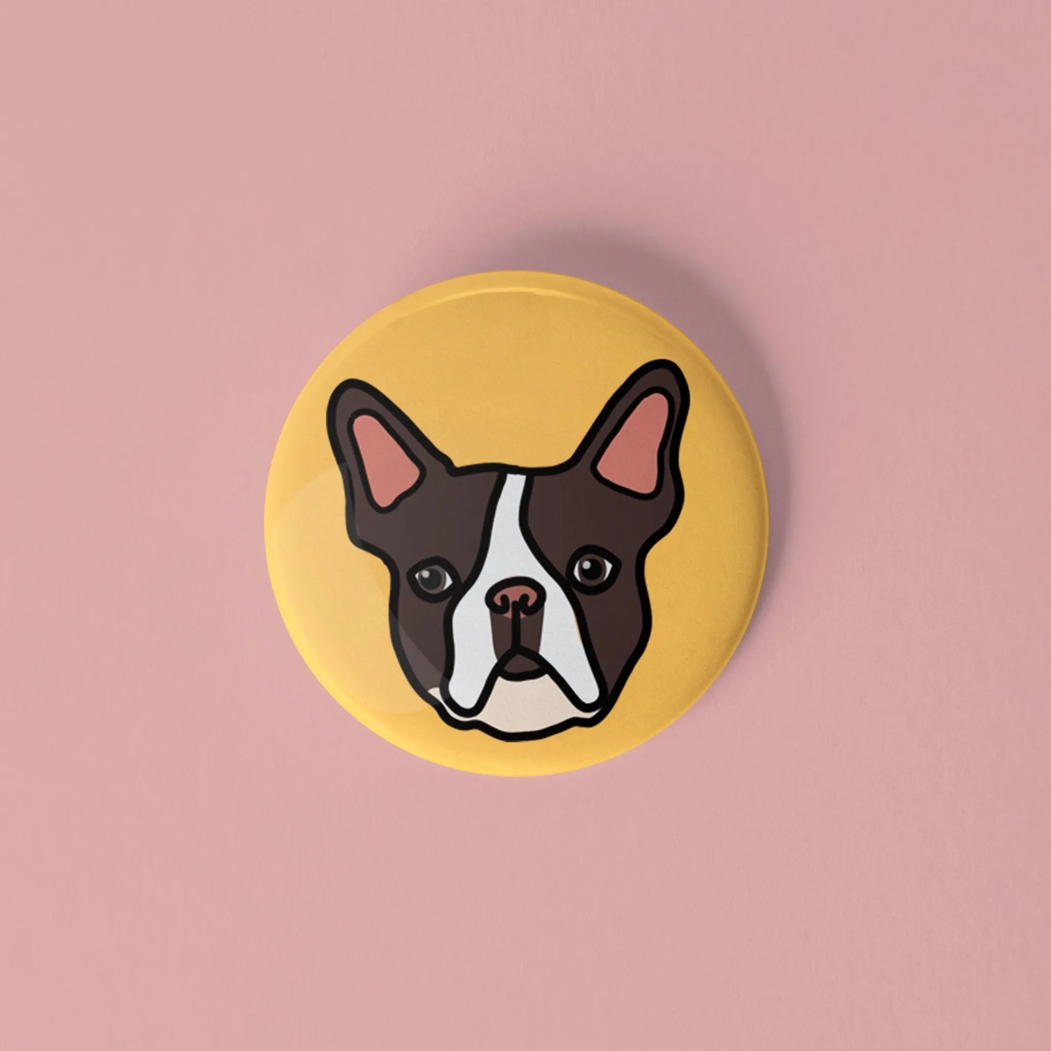 Boston Terrier pinback button