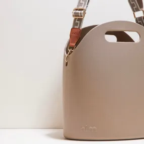 Bucket Bag - Taupe   Taupe Mini Key Strap