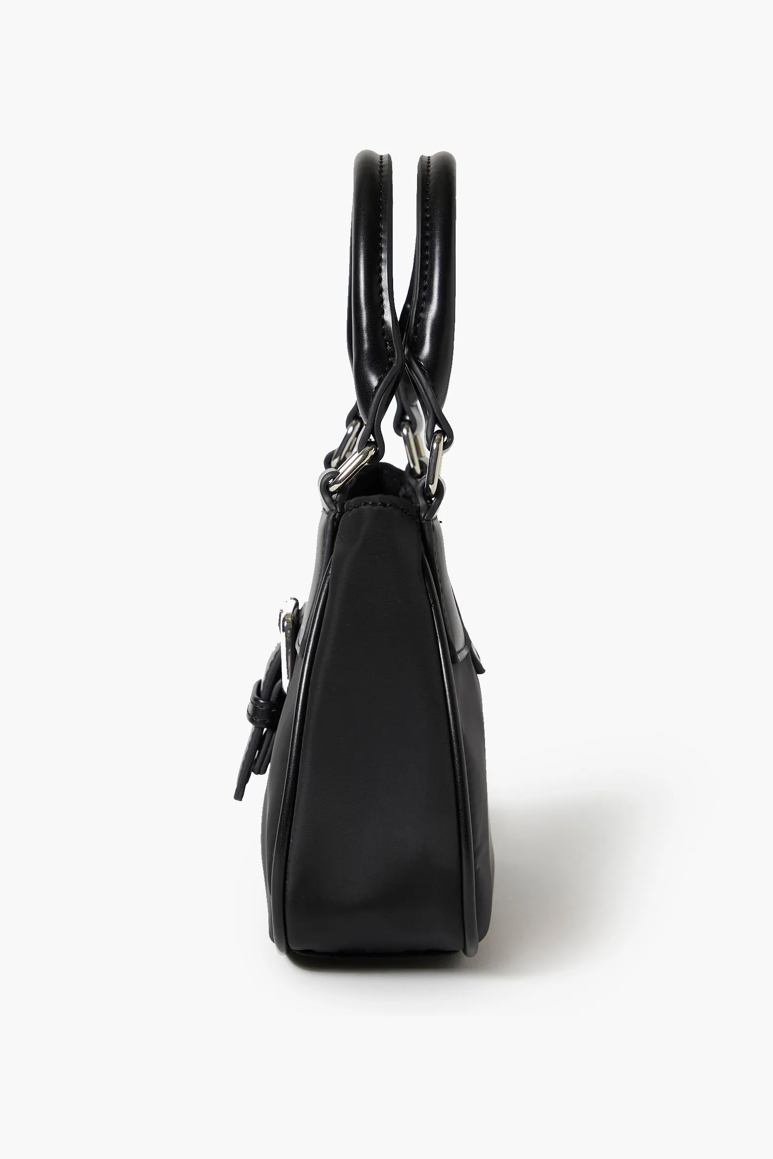 Buckled Crescent Crossbody Bag