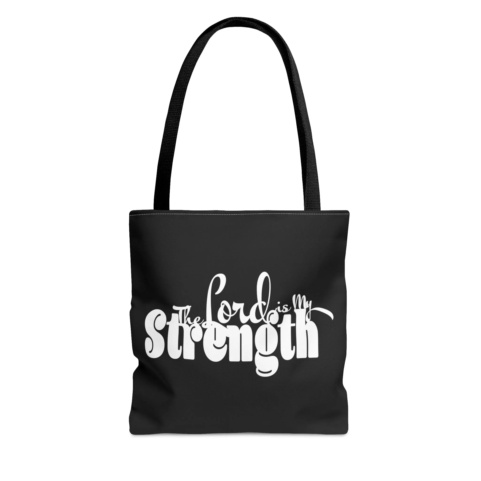 Canvas Tote Bag The Lord Is My Strength Print