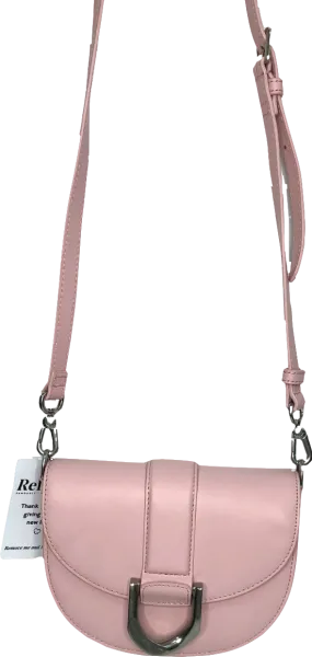 Charles & Keith Pink Gabine Saddle Bag One Size