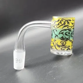 Cheech Glass - Full Decal Premium Quartz Banger 14mm 90 Degree