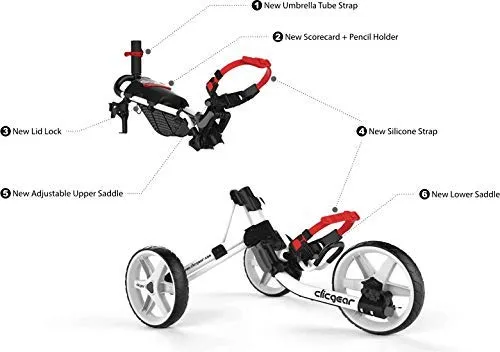 Clicgear Golf 3-Wheel Push Cart Model 4.0