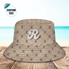 Custom Bucket Hat Unisex Plaid Fisherman Hat Personalized Letter