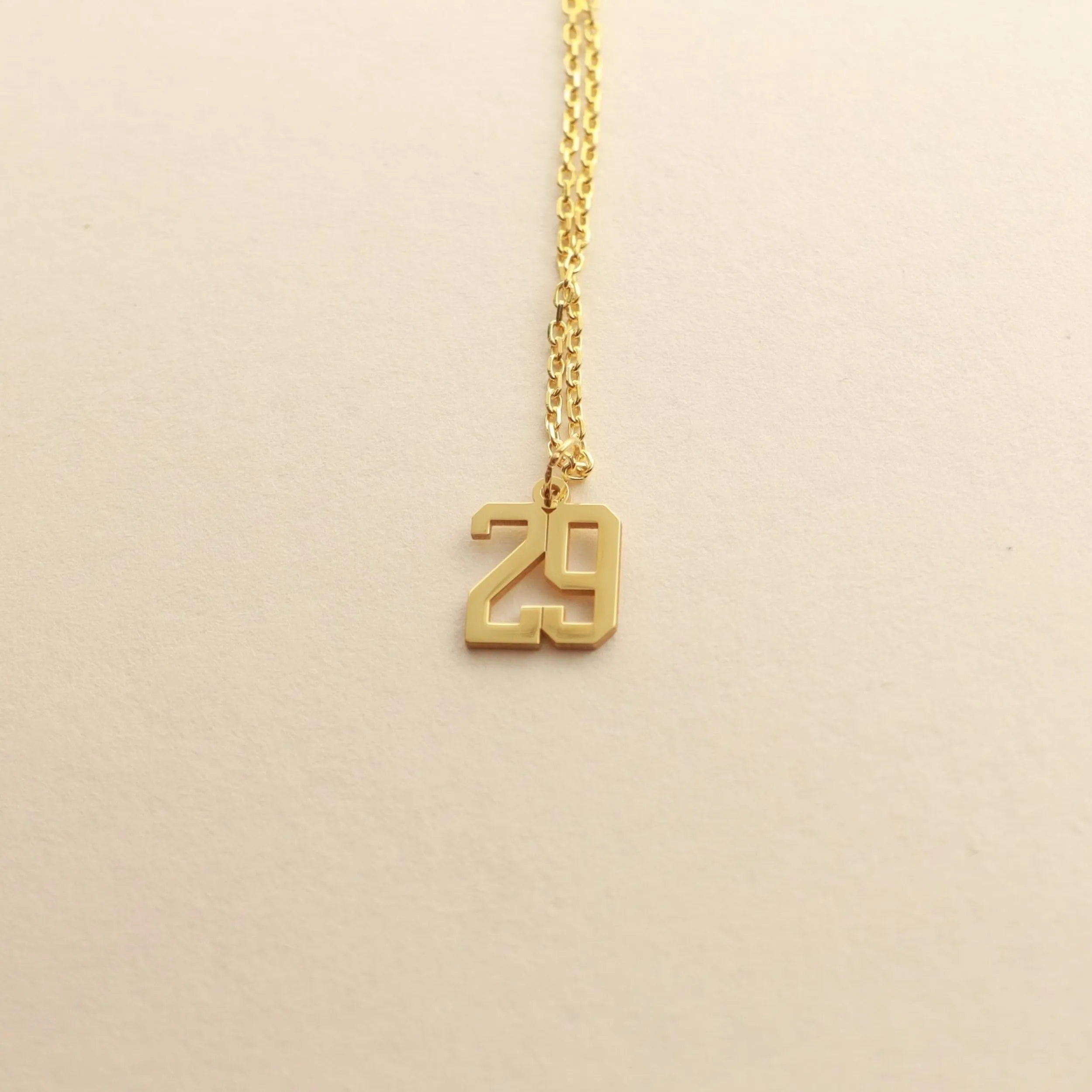 Custom Number Necklace for Women