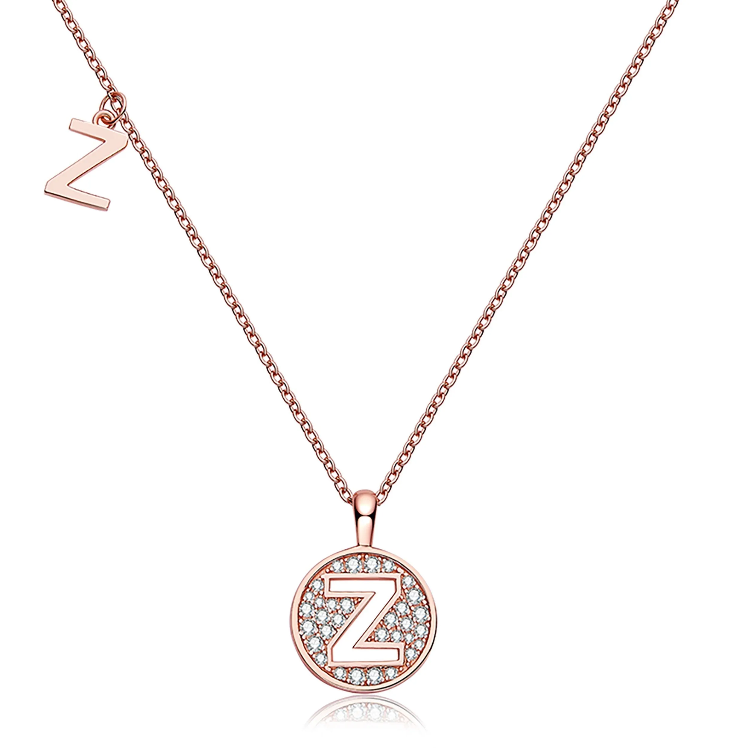 Customized Z Letter Moissanite Diamond Necklace