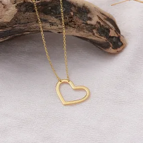 Dainty Heart Shaped Pendant Necklace for Her