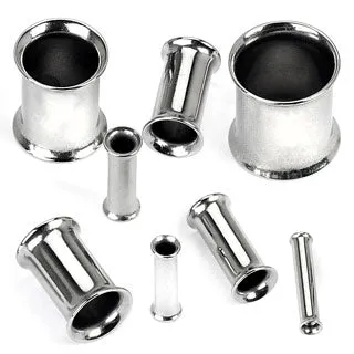 Double Flared Flesh Tunnels Up to 2 316L Surgical Stainless Steel