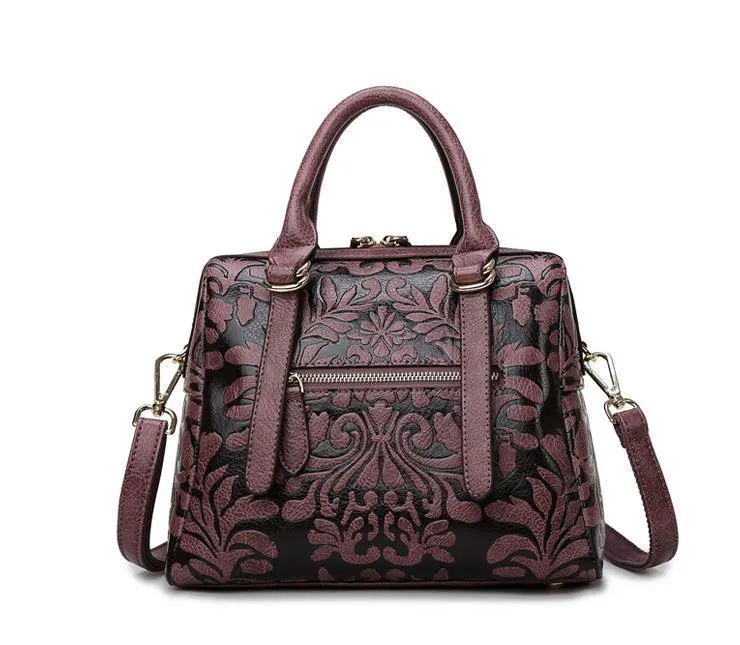 Embossed Leather Handbags