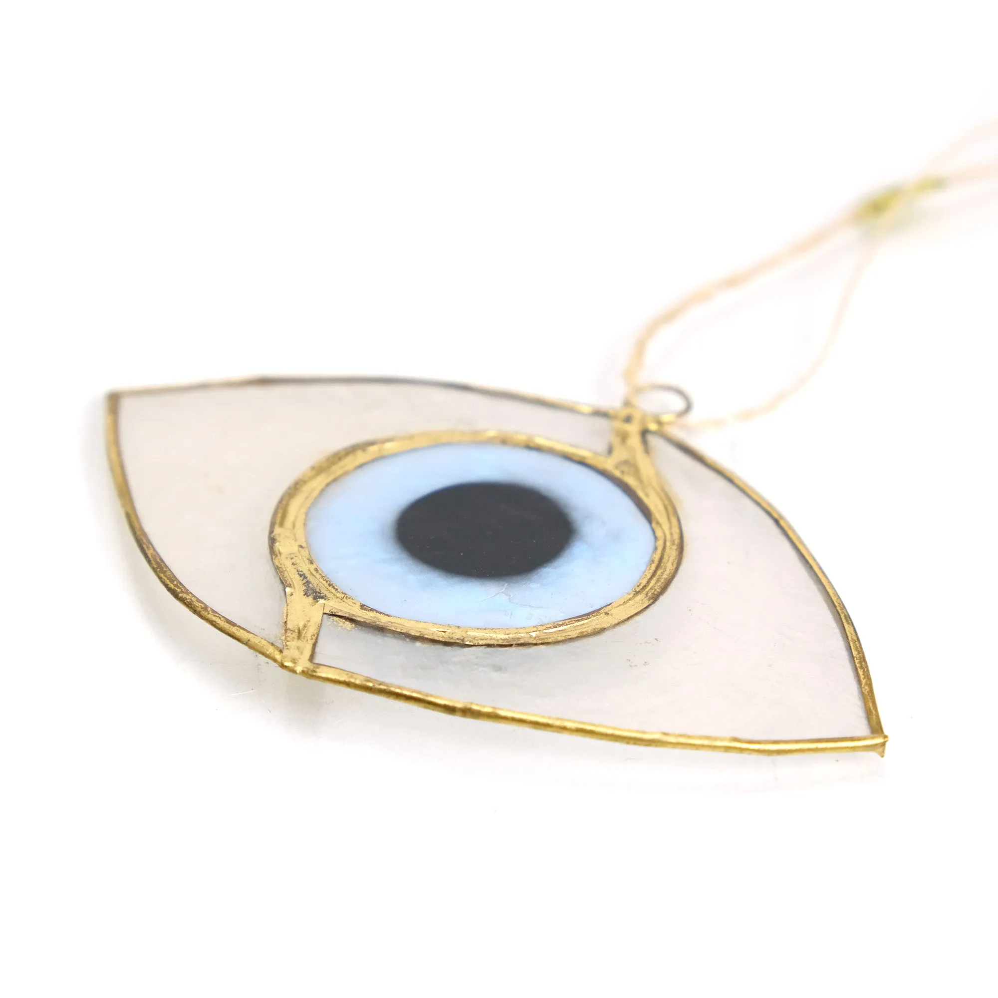 Eye Capiz Shell Ornament