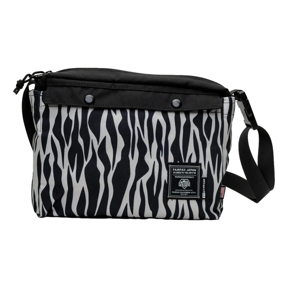 FAIRFAX TIGER STRIPE 2 WAY MESSENGER TOTE-TIGER STR WHITE