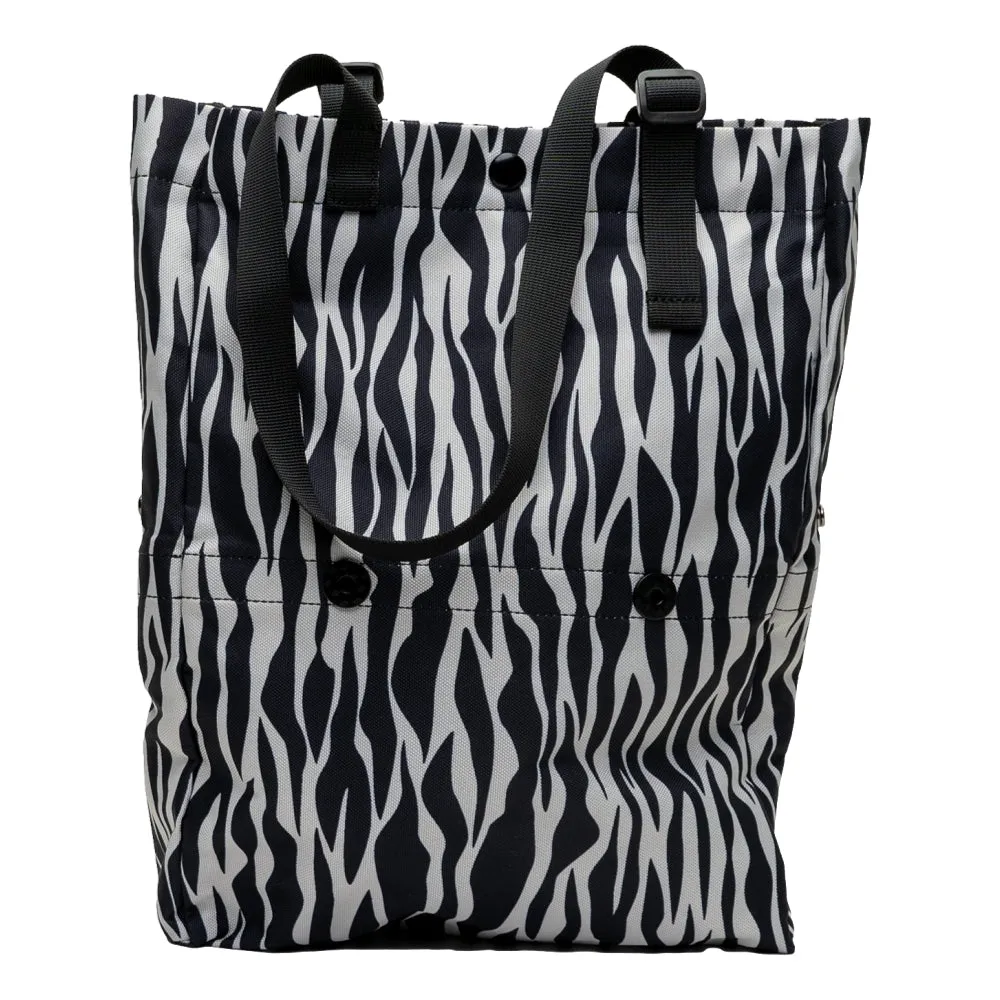 FAIRFAX TIGER STRIPE 2 WAY MESSENGER TOTE-TIGER STR WHITE