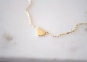 Gjenmi :: Heartbeat Necklace 18, 14K