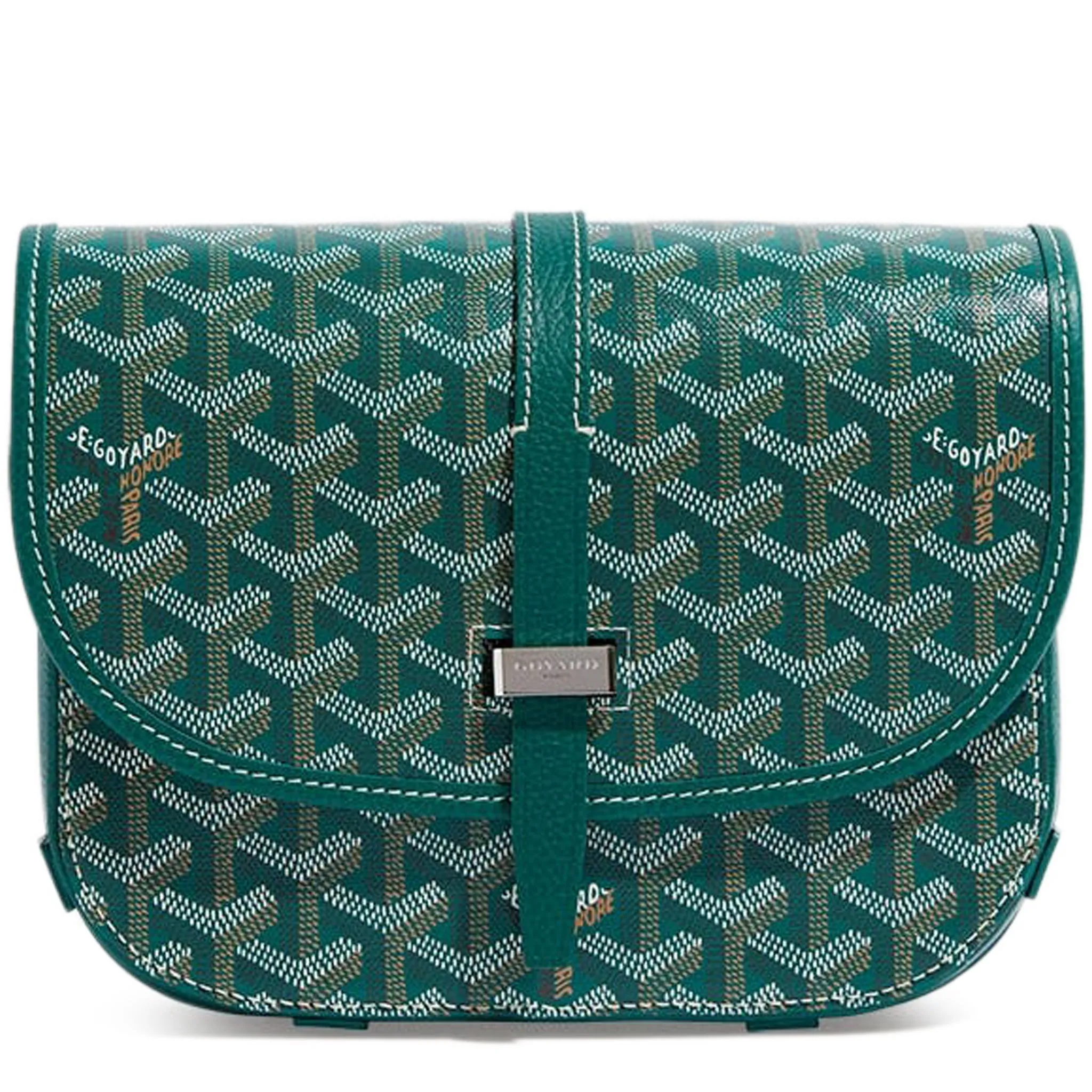 Goyard Goyardine Belvedere II Green PM Messenger Bag