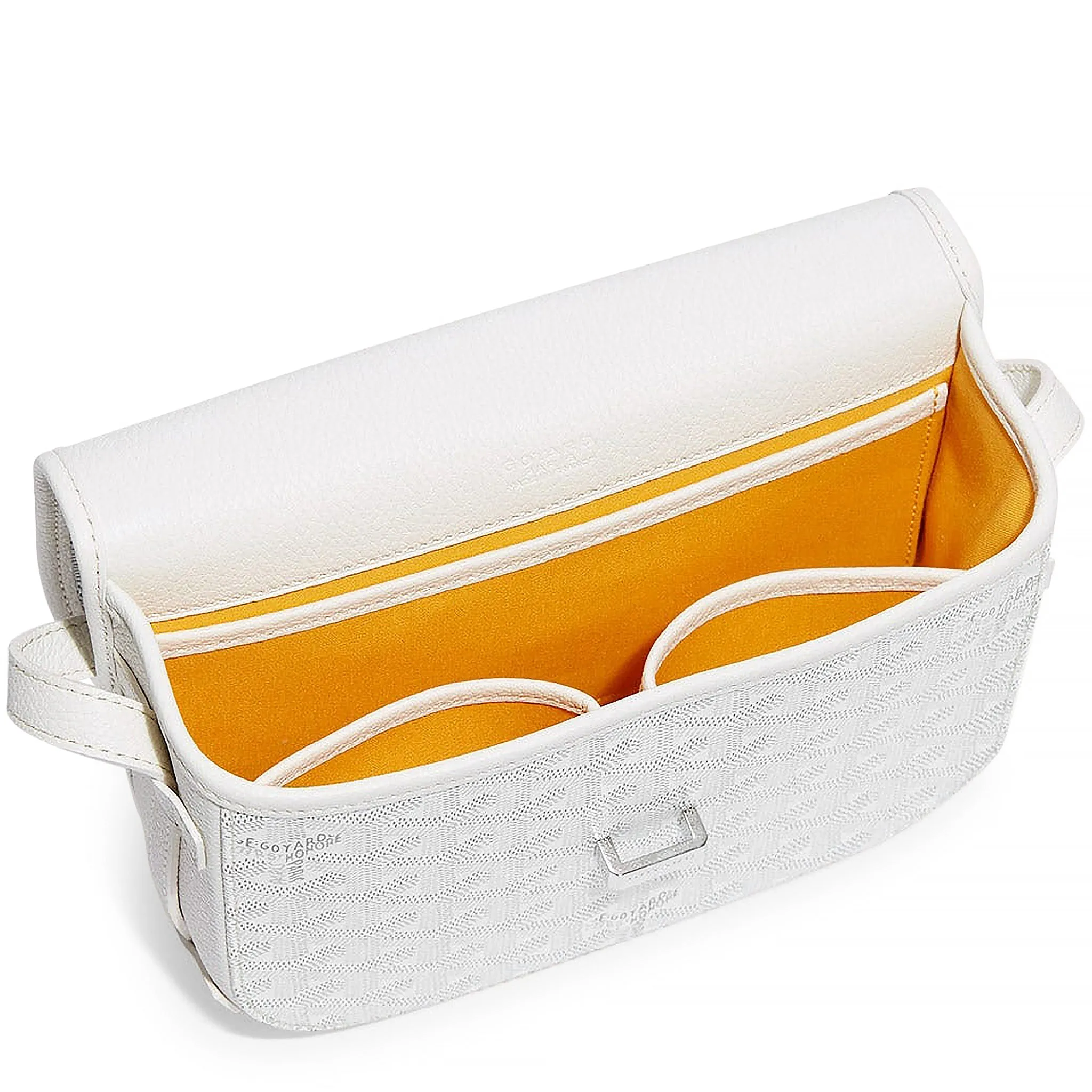 Goyard Goyardine Belvedere II White PM Messenger Bag