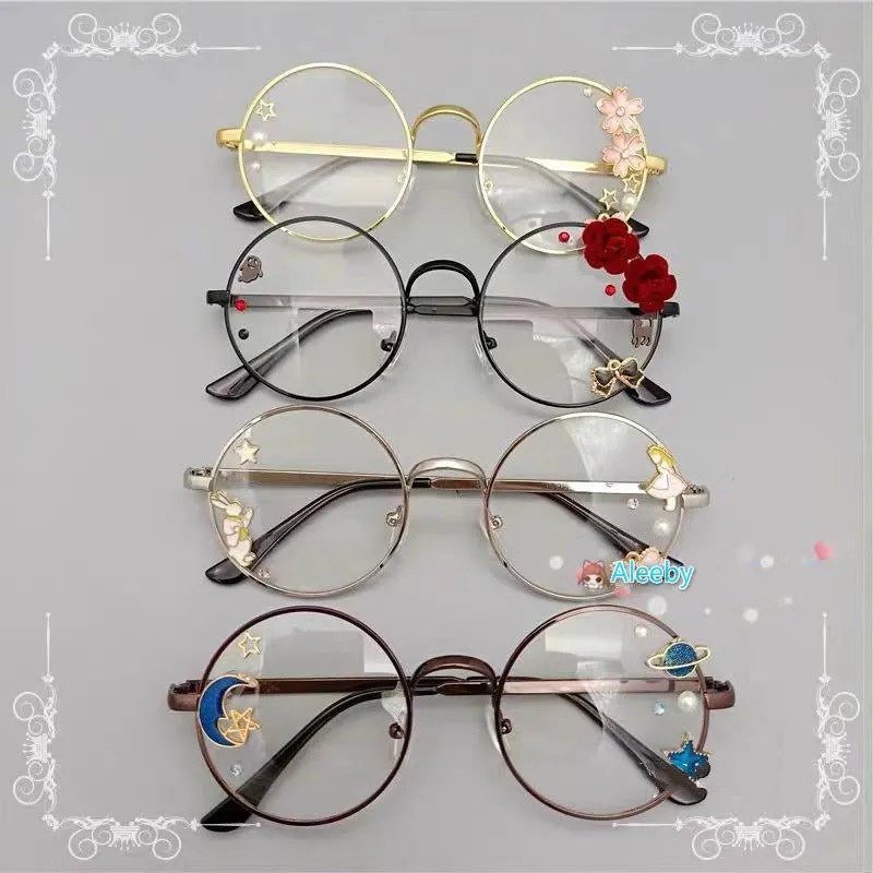 HARAJUKU LOLITA COS ROUND FRAME GLASSES BY12005