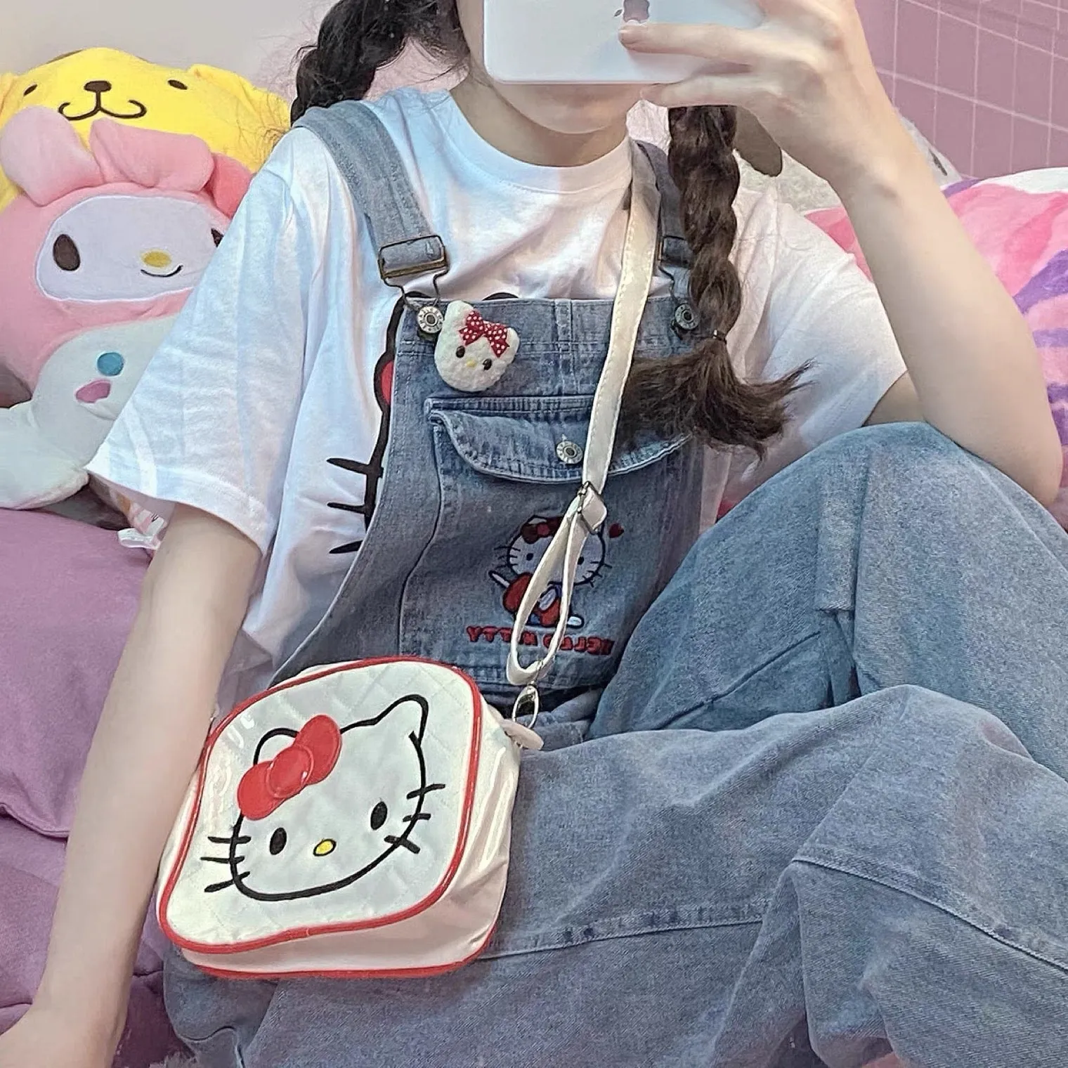 “HELLO KITTY” CUTE PU SHOULDER BAG BY90108