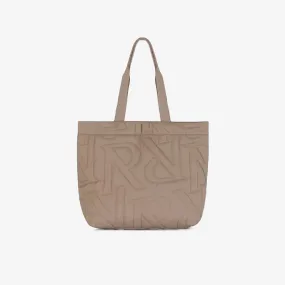 INITIAL QUILTED TOTE BAG 'MUSHROOM'