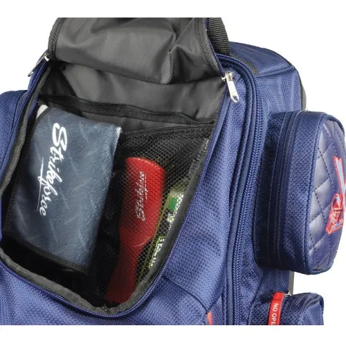 KR Strikeforce Diamond Navy Triple Roller Premium Bowling Bag