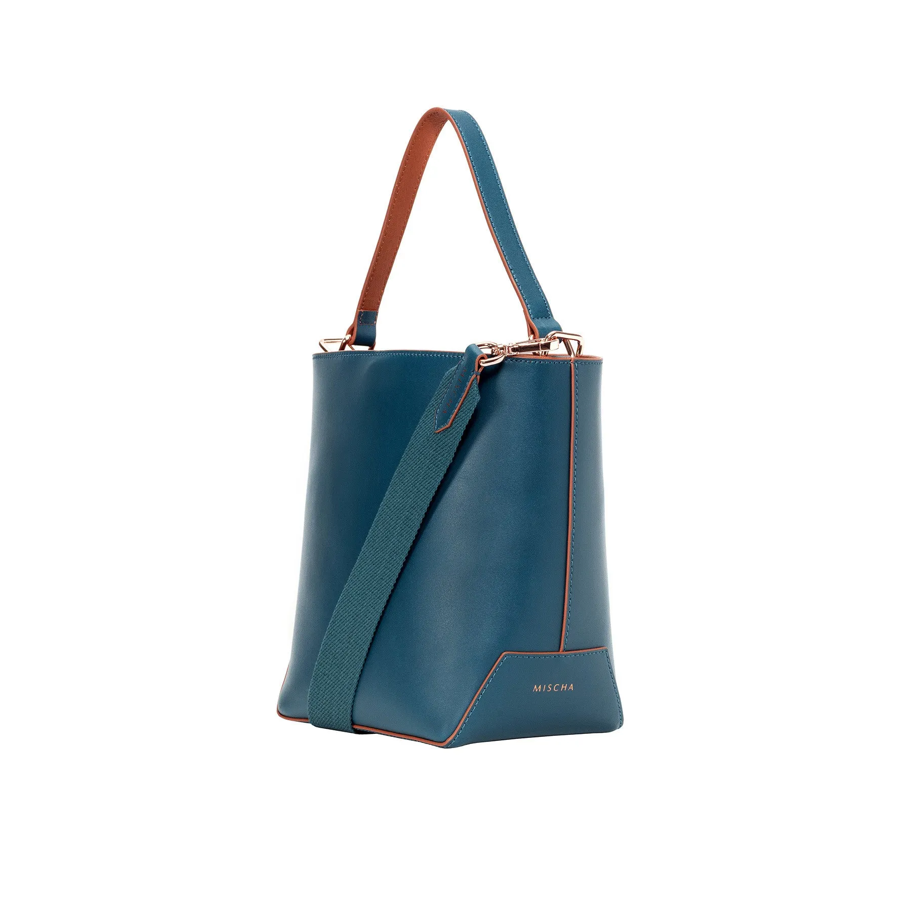 Leather Bucket Bag - Fern