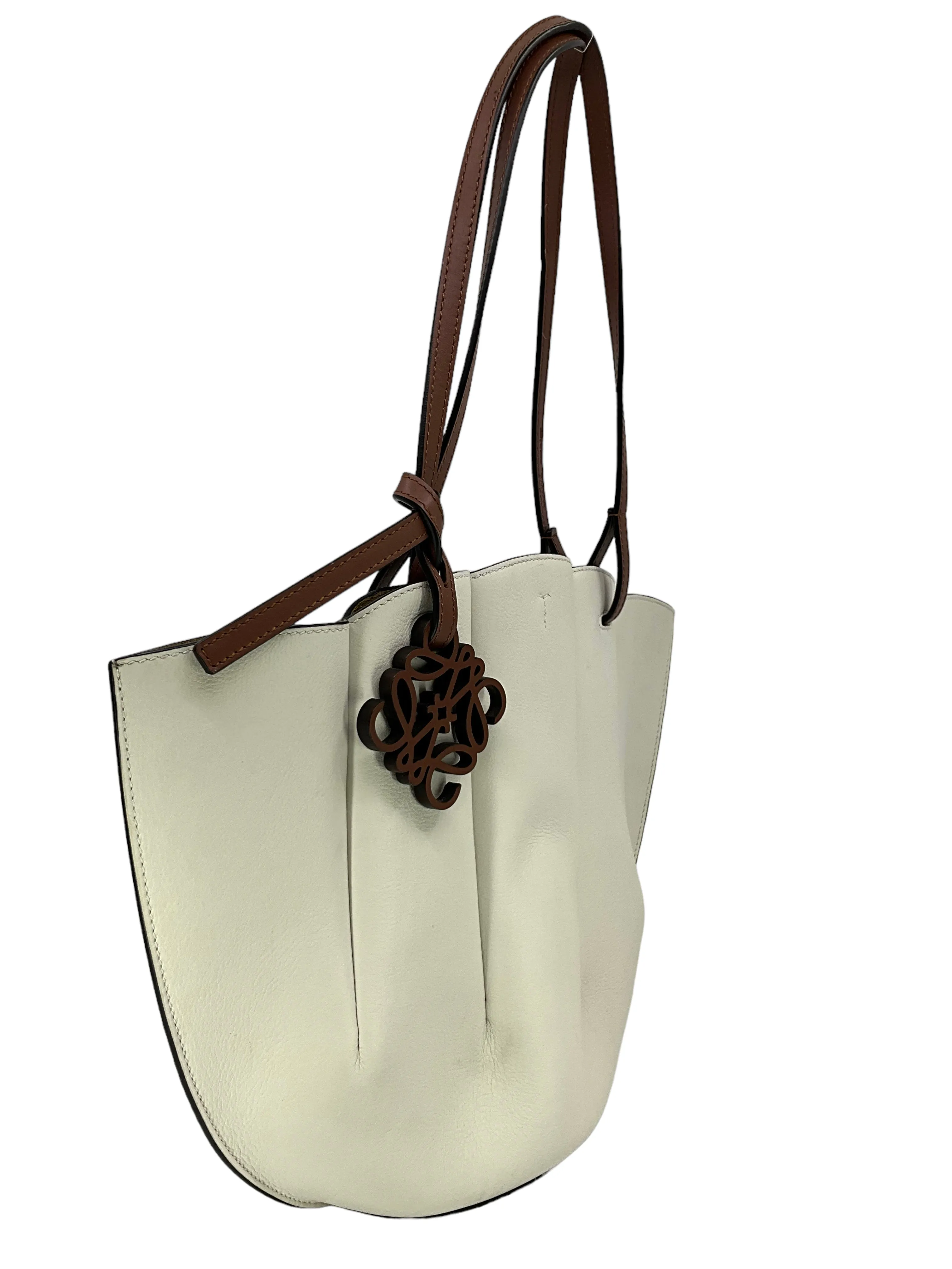 LOEWE Shell Small Leather Tote Bag