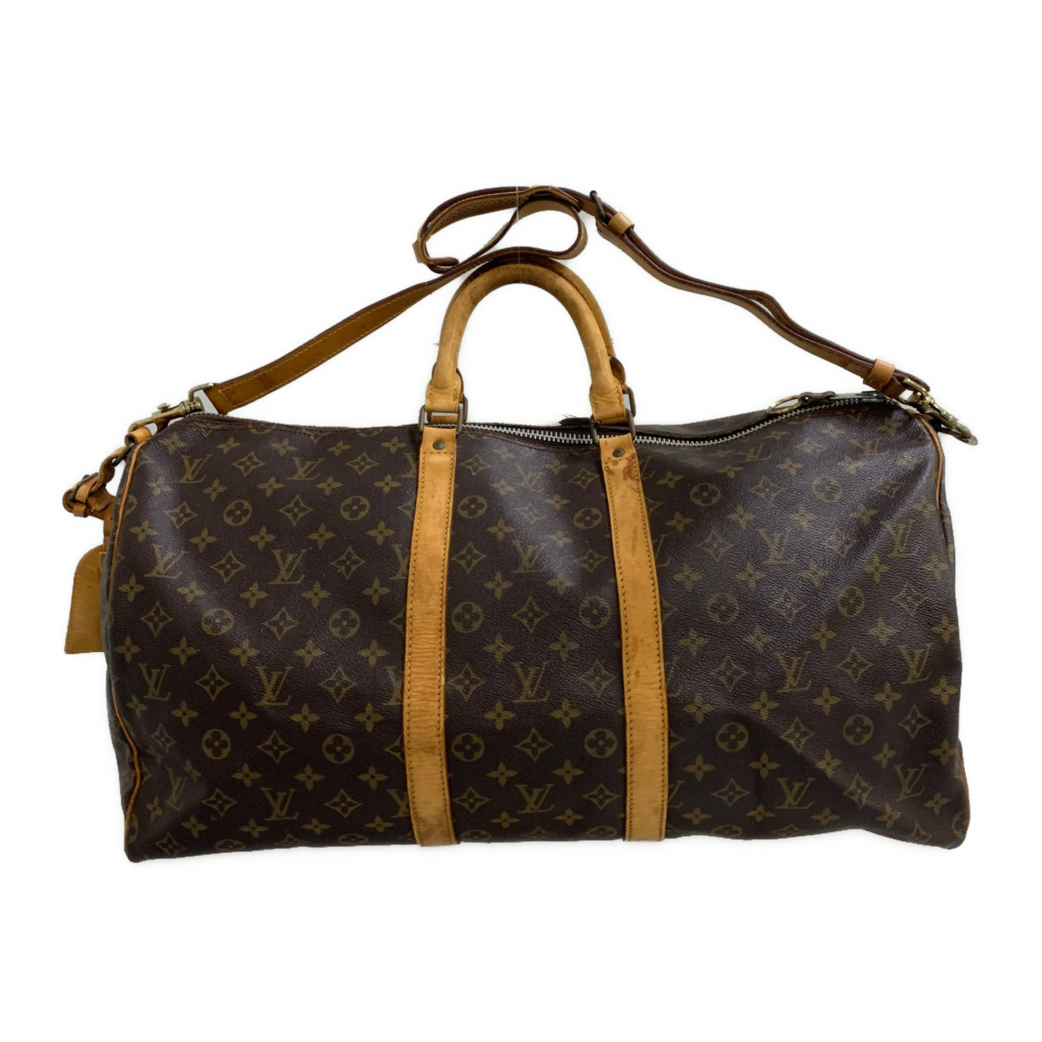 #LOUIS VUITTON/KEEPALL 55_MONOGRAM CANVAS/Boston Bag/BRW/PVC