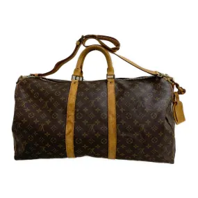 #LOUIS VUITTON/KEEPALL 55_MONOGRAM CANVAS/Boston Bag/BRW/PVC