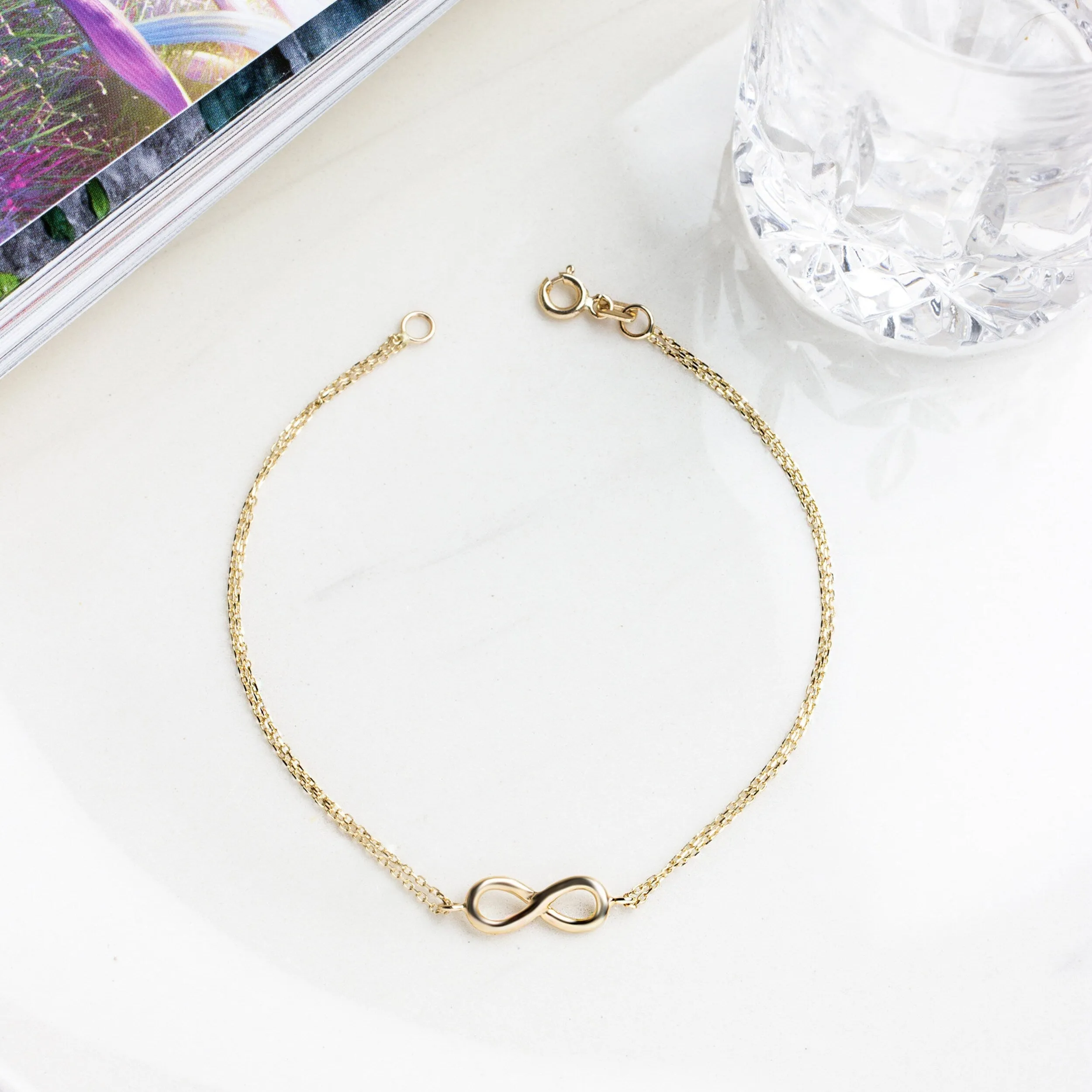 Minimalist Infinity Bracelet for Women