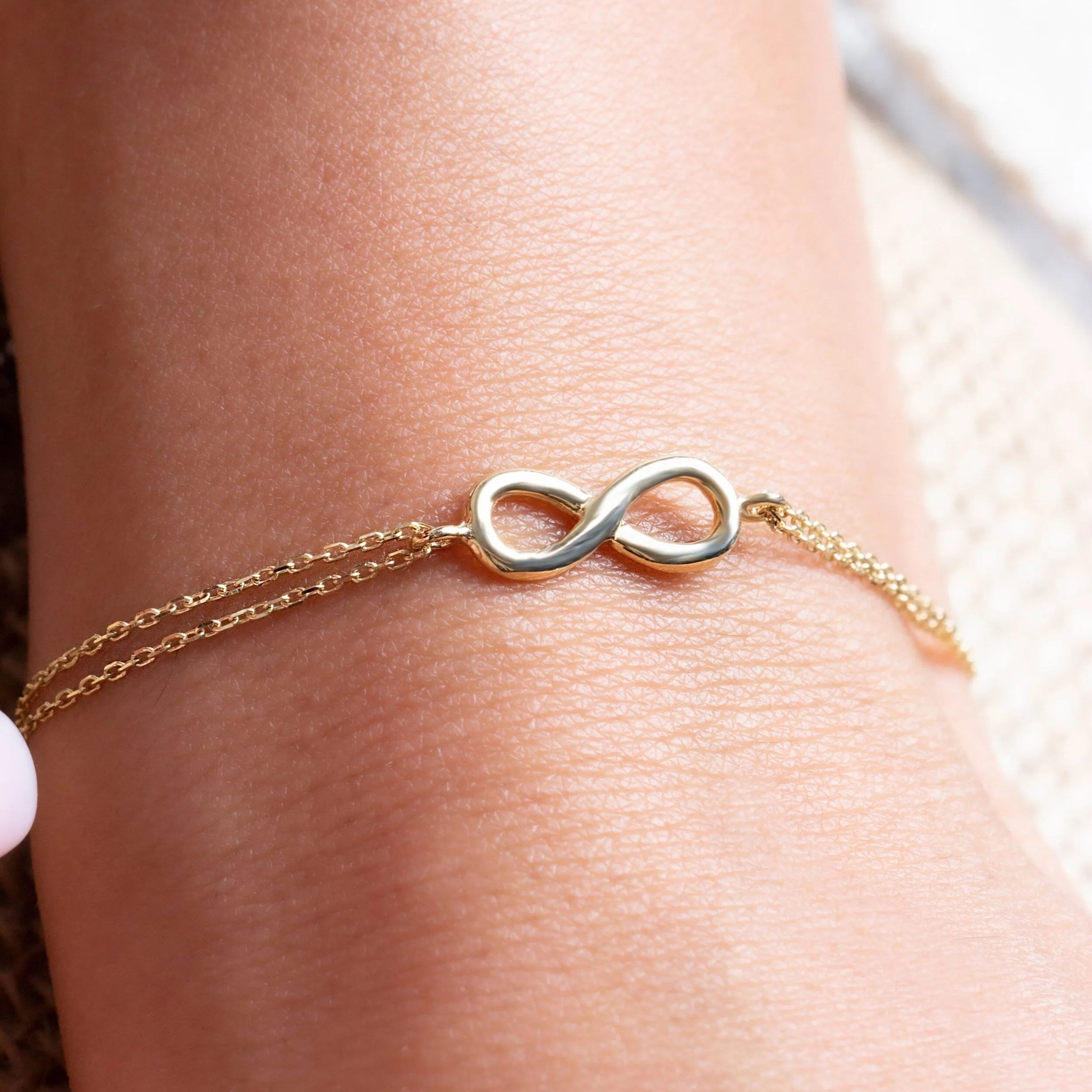 Minimalist Infinity Bracelet for Women