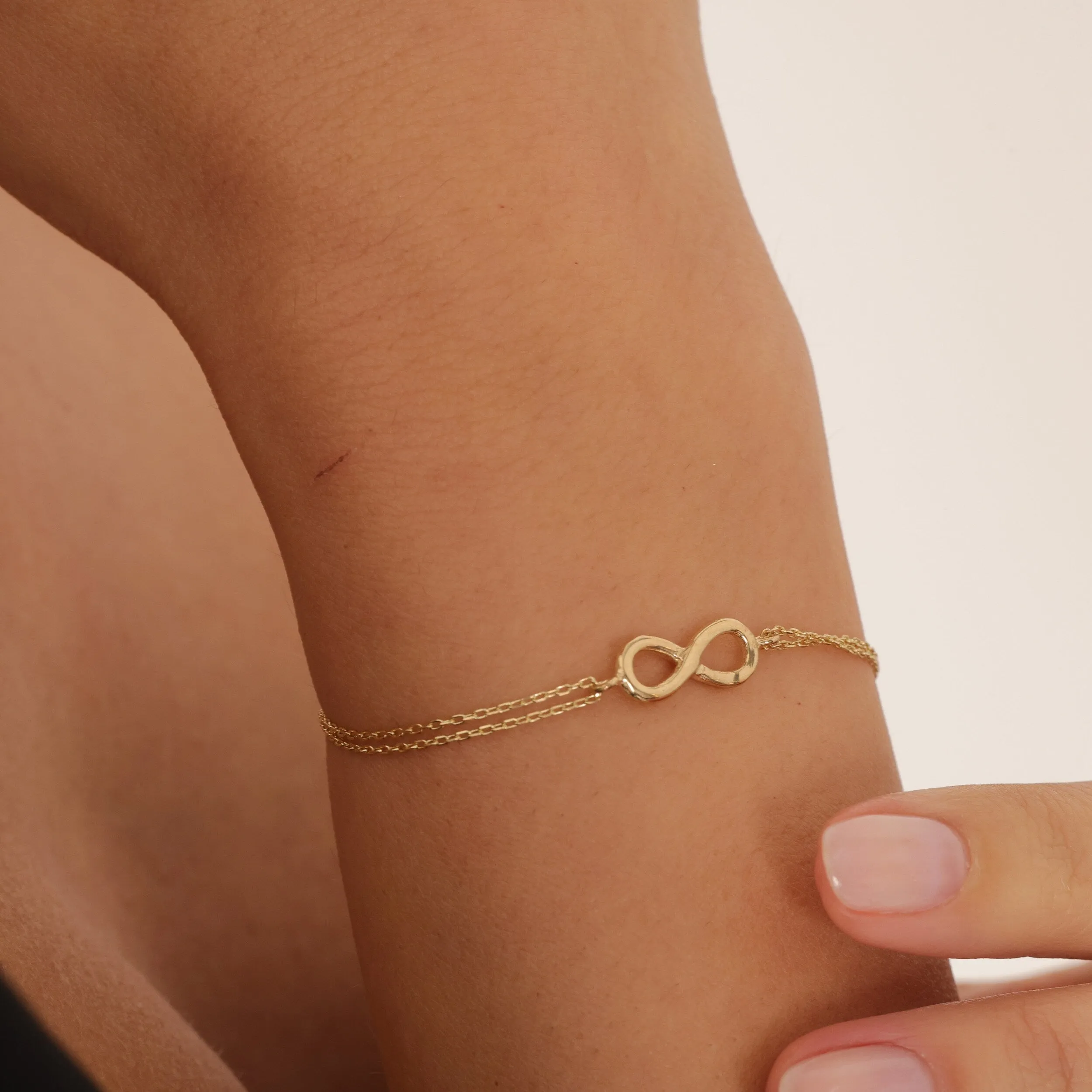 Minimalist Infinity Bracelet for Women