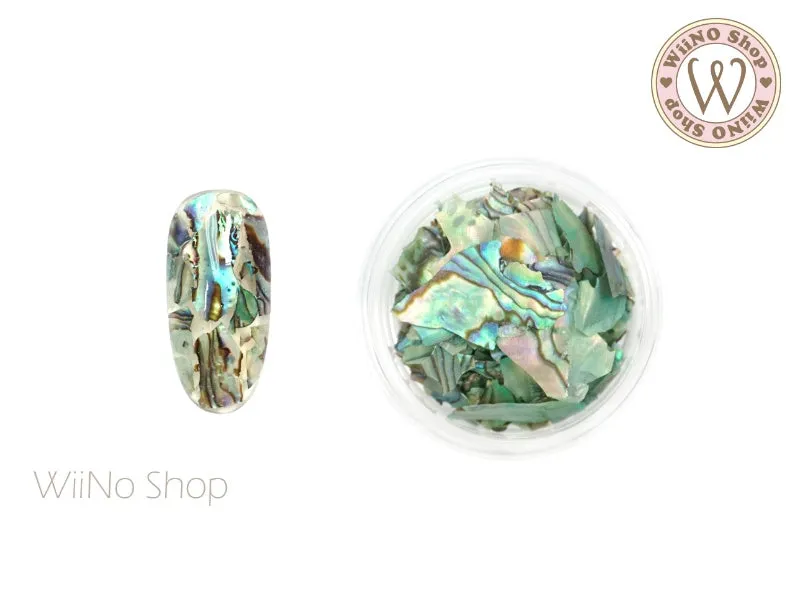 Mint Natural Abalone Crushed Shell Chips Nail Art Decoration