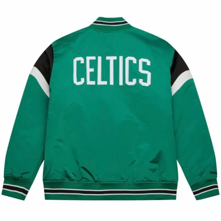 Mitchell & Ness NBA Boston Celtics Heavyweight Satin Jacket (Kelley Green)