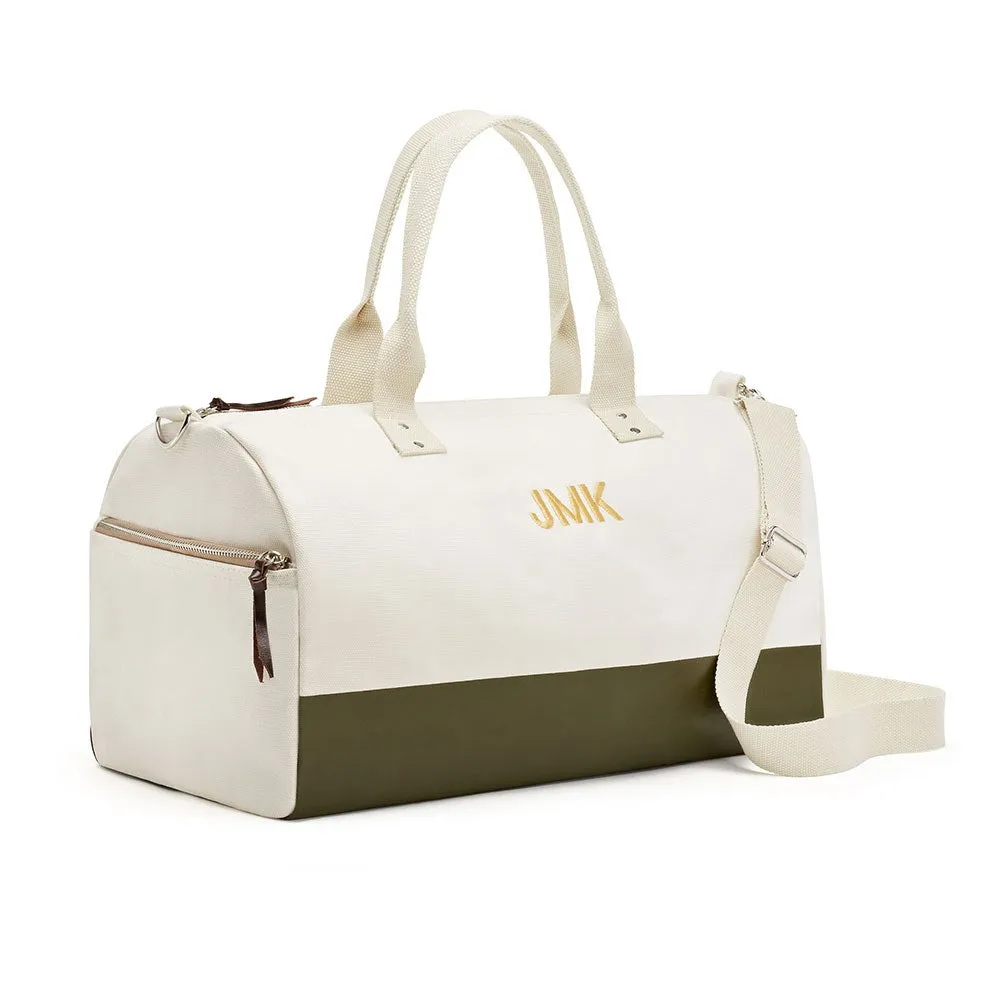 Monogram Weekender Tote Bag - Army Green