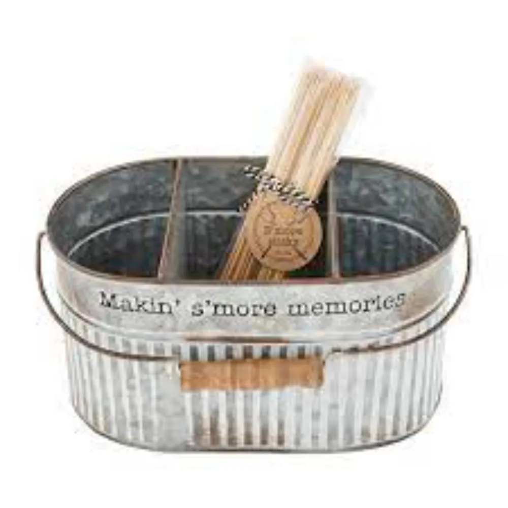 Mud Pie S'more Divided Tin Bucket