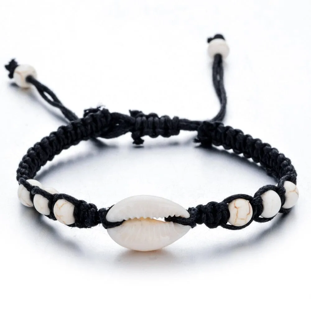 Natural Stone Hand-woven Shell Bracelet