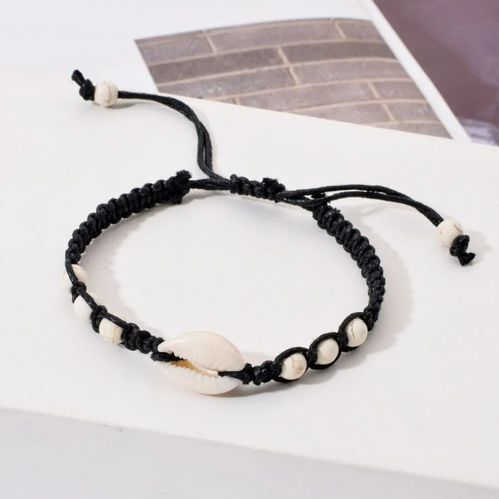 Natural Stone Hand-woven Shell Bracelet