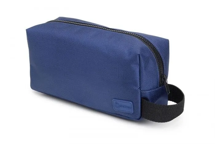 Nylon unisex toiletry bag by Ahimsa - black or navy