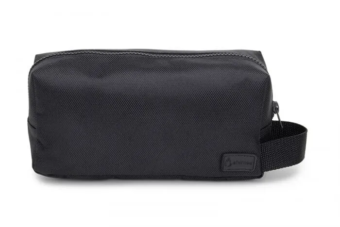 Nylon unisex toiletry bag by Ahimsa - black or navy